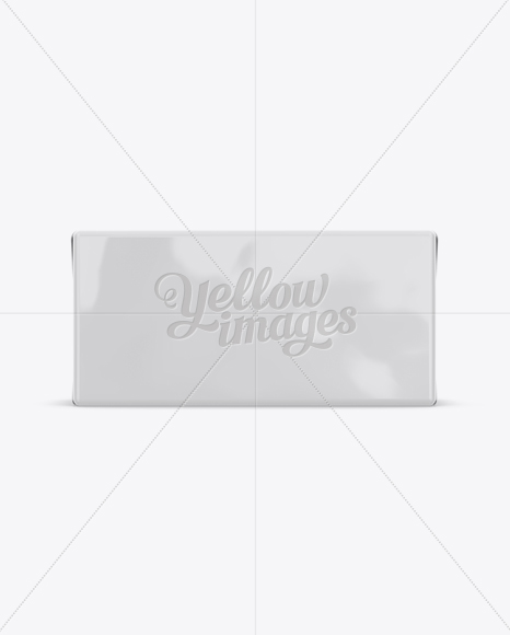 250g Glossy Butter Block Mockup - Front, Top & Side Views