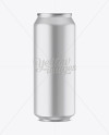 500ml Metallic Aluminium Can Mockup (Eye-Level Shot)