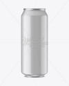 500ml Glossy Aluminium Can Mockup (Eye-Level Shot)