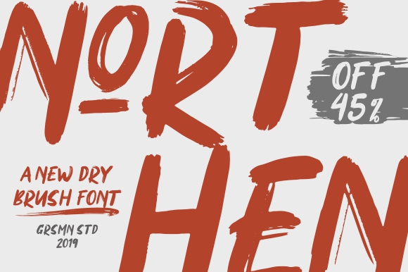 Northen Brush Font