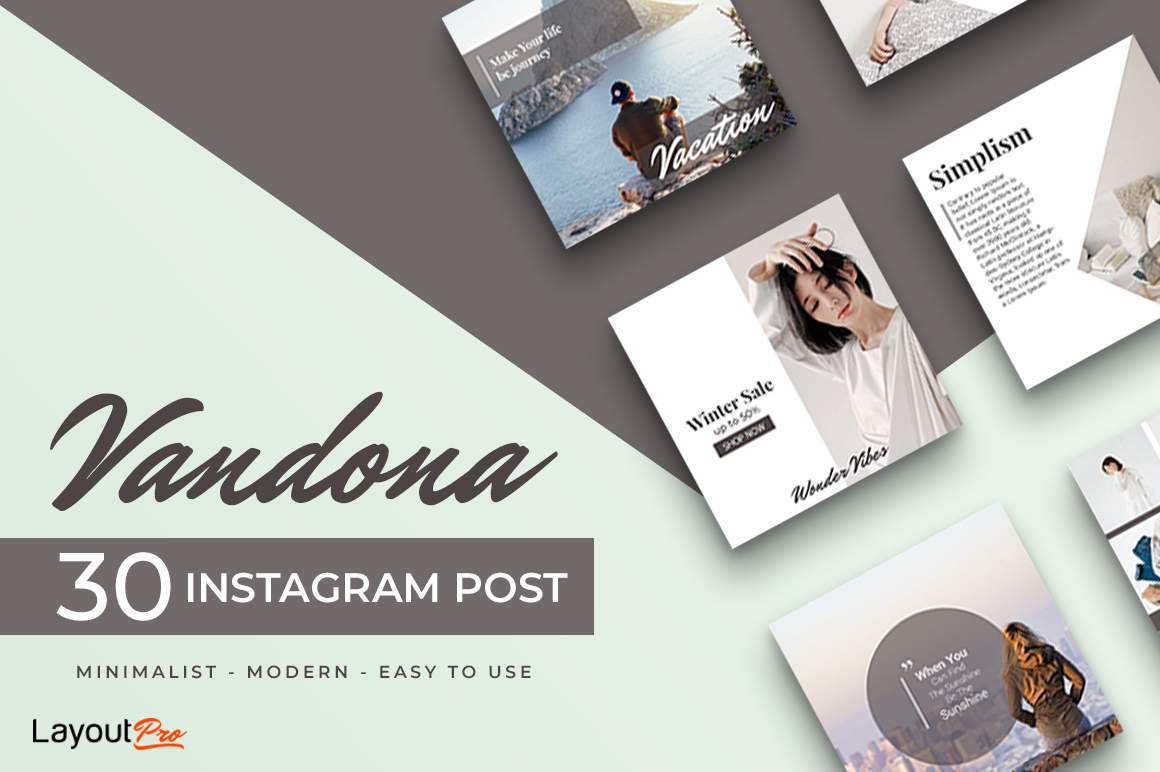 Vandona - 30 Instagram Post Template Vandona - 30 Instagram Post Template