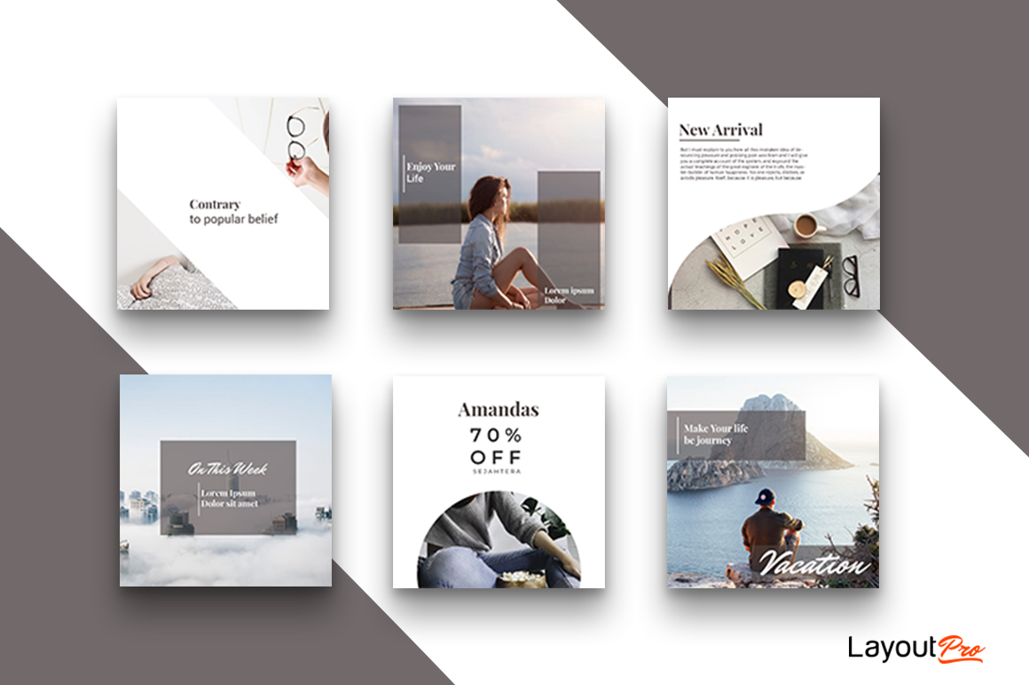Vandona - 30 Instagram Post Template Vandona - 30 Instagram Post Template