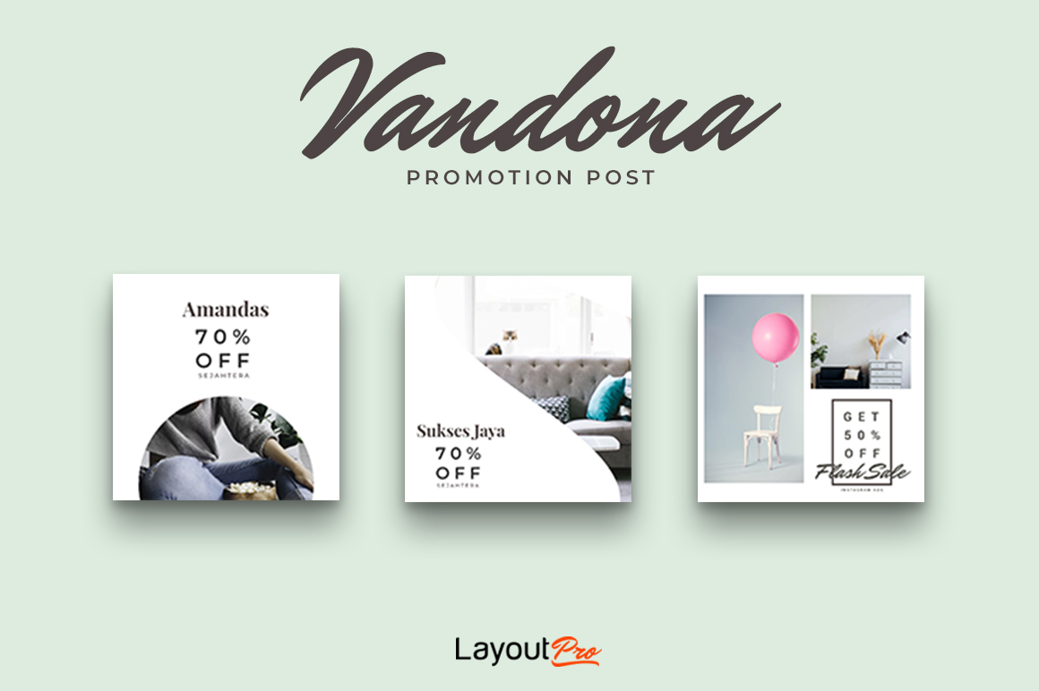 Vandona - 30 Instagram Post Template Vandona - 30 Instagram Post Template