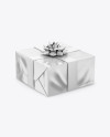 Glossy Gift Box Mockup