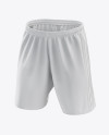 Men’s Soccer Shorts mockup (Half Side View)