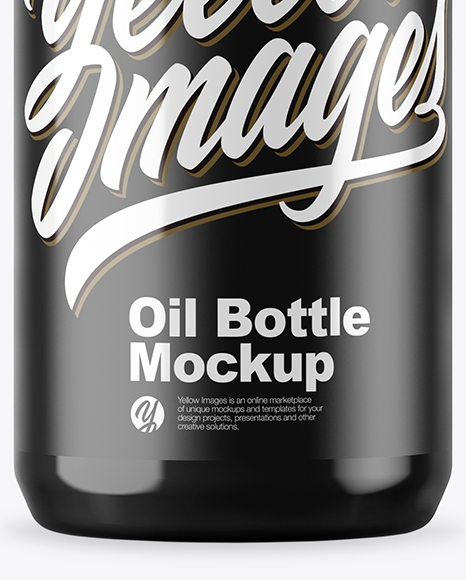 100ml Glossy Oil Bottle Mockup 100ml Glossy Oil Bottle Mockup