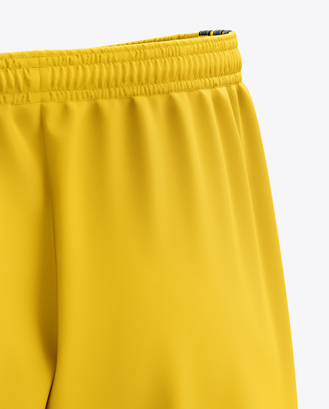 Men’s Soccer Shorts mockup (Back Half Side View)