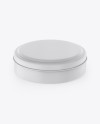 Matte Round Tin Box Mockup