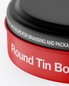 Matte Round Tin Box Mockup