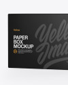 Paper Box Mockup