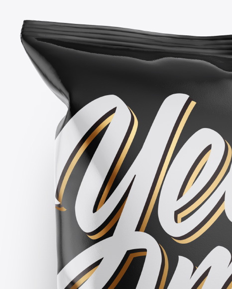 Glossy Snack Package Mockup