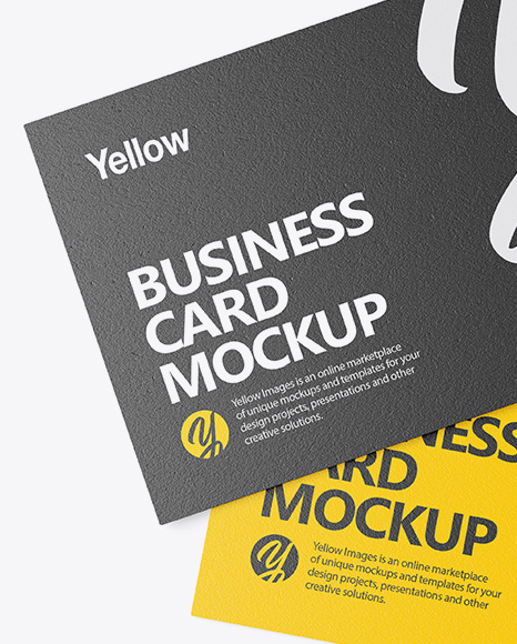 Two Textured Business Cards Mockup