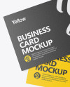 Two Textured Business Cards Mockup