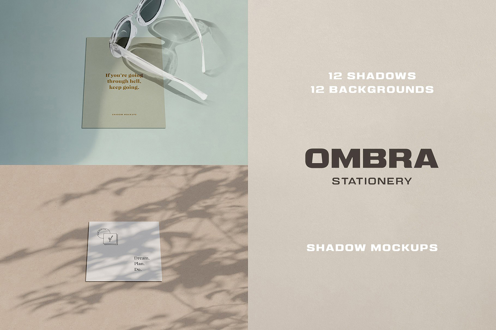 Ombra Stationery Shadow Mockups Ombra Stationery Shadow Mockups