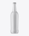 Matte Ceramic Beer Bottle Mockup