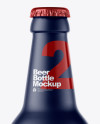 Matte Ceramic Beer Bottle Mockup