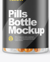 Clear Pills Bottle Mockup