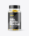 Clear Pills Bottle Mockup