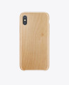 iPhone X White Wooden Case Mockup