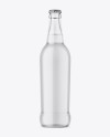 Clear Glass Bottle With Water Mockup