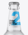 Clear Glass Bottle With Water Mockup