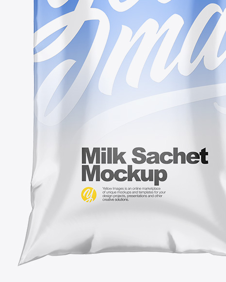 Milk Sachet Mockup