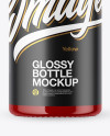 Glossy Bottle Mockup