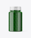 Green Pills Bottle Mockup