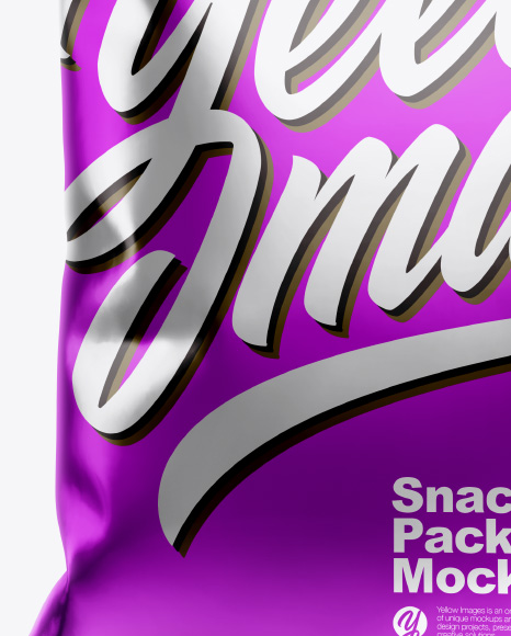 Metallic Snack Package Mockup