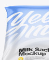 Milk Sachet Mockup