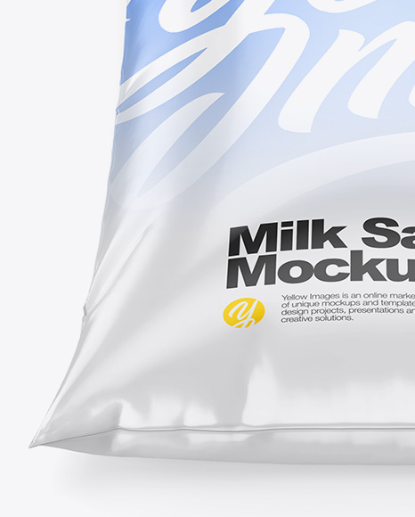 Milk Sachet Mockup