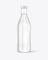 Clear Glass Water Bottle Mockup