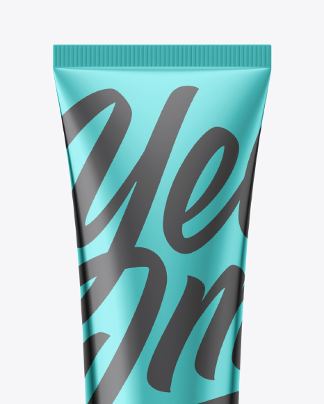 Metallic Cosmetic Tube Mockup