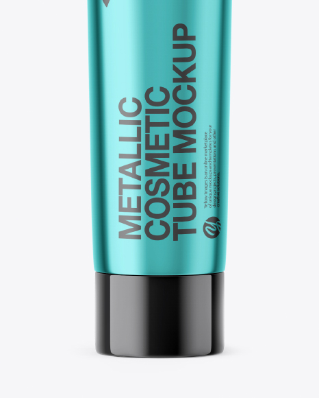 Metallic Cosmetic Tube Mockup