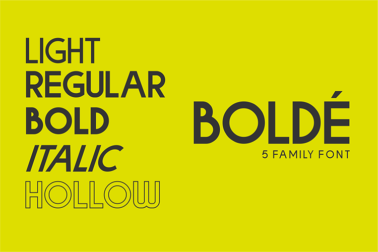 Bolde // Strong-Bold Sans Serif