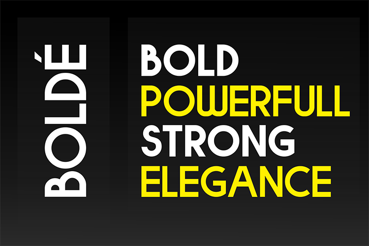 Bolde // Strong-Bold Sans Serif