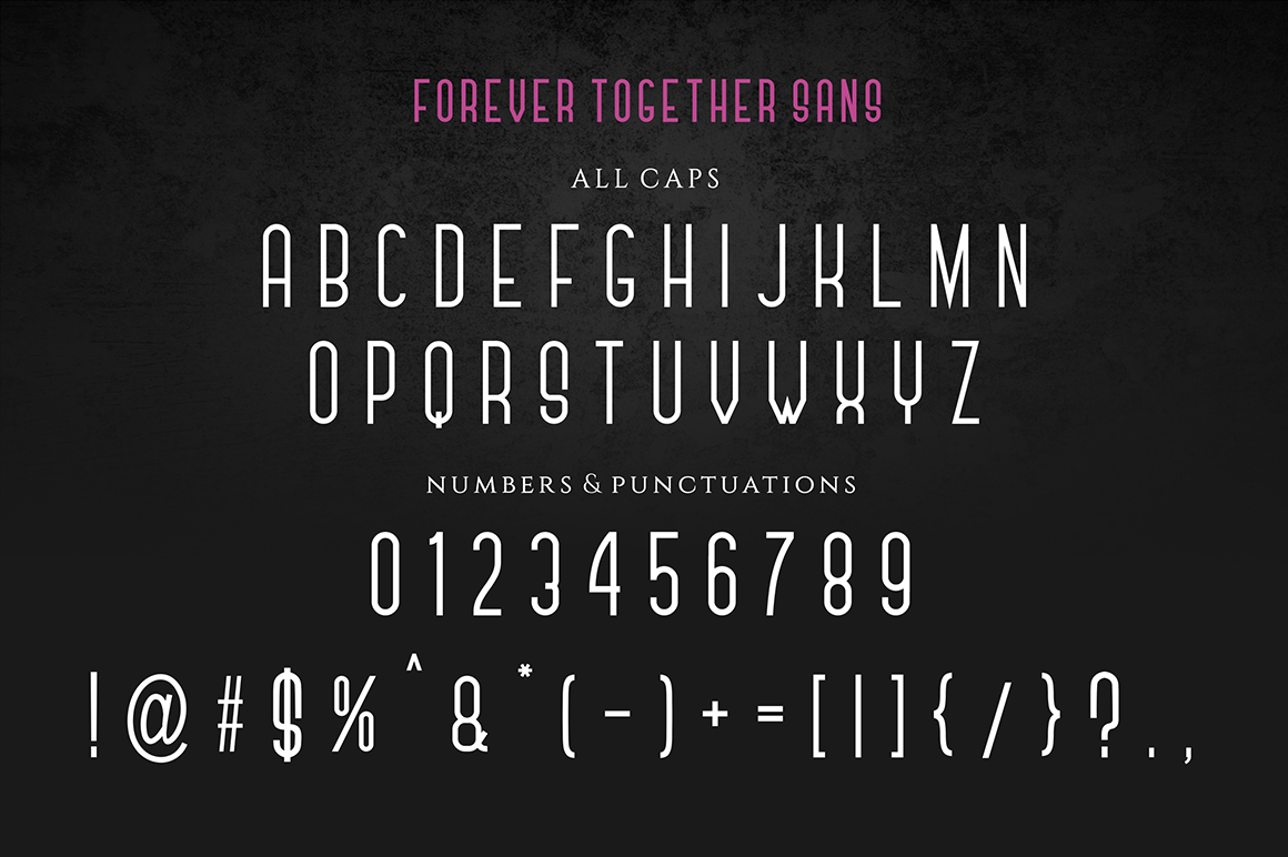 Forever Together // Romatic Font Duo (10 styles)