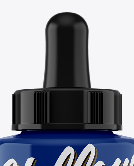 Glossy Dropper Bottle Mockup