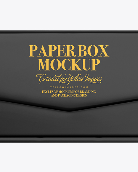 Glossy Paper Box Mockup