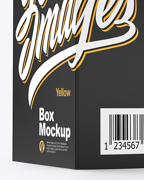 Paper Box with Hang Tab Mockup