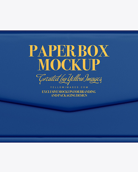 Matte Paper Box Mockup