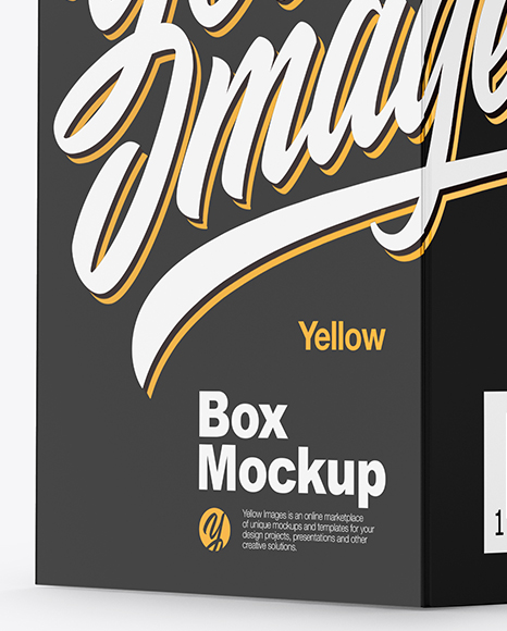 Paper Box with Hang Tab Mockup