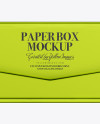 Metallized Paper Box Mockup