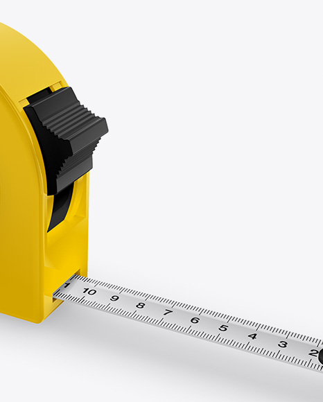 Glossy Measure Tape Mockup