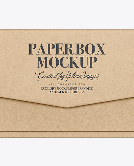 Kraft Paper Box Mockup