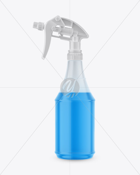 Sprayer Bottle in Shrink Sleeve Mockup