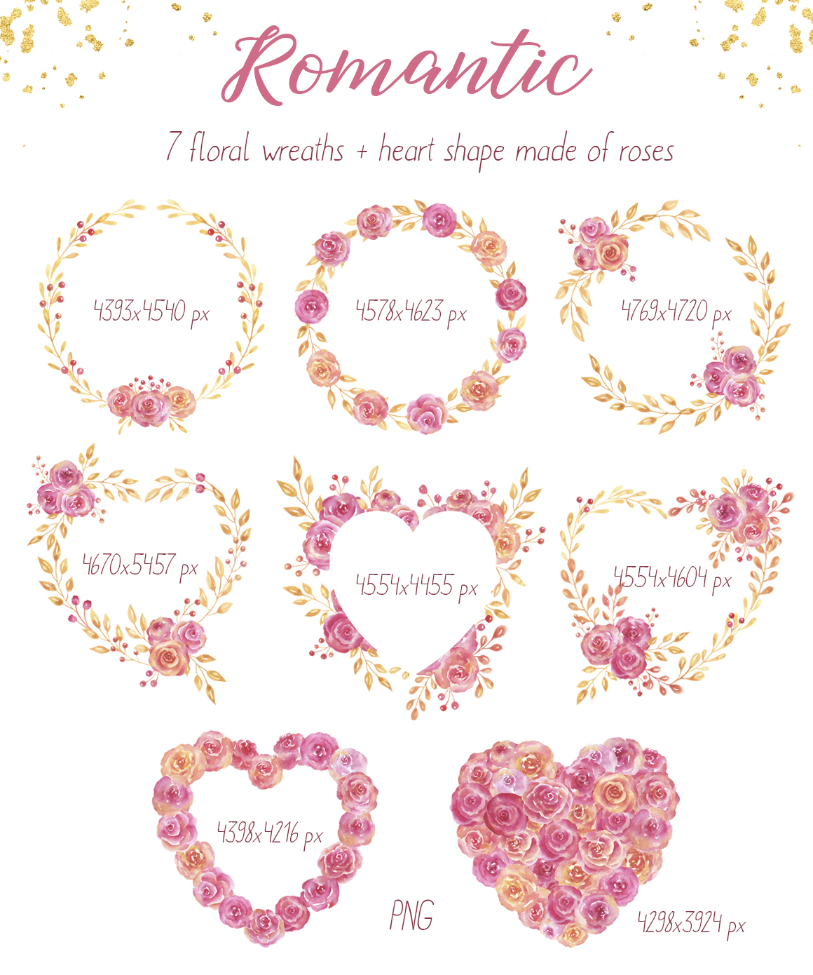 Romantic and Valentines Day Watercolor Collection Romantic and Valentines Day Watercolor Collection