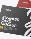 Stack of Textured Business Cards Mockup