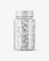 Clear Pills Bottle Mockup