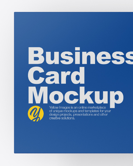 Two Matte Business Cards Mockup